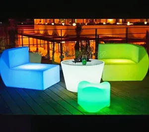 Sofá esquinero con luz led de colores, muebles luminosos, alta calidad, a precio de fábrica