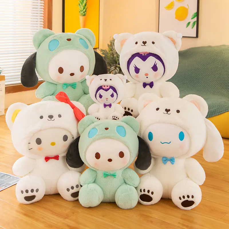 Sanrio Cute New Design Benutzer definierte Plüschtiere Kuscheltier Sanrio Kuromi Melodie Benutzer definierte Plüsch tier Spielzeug Weihnachts geschenk