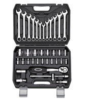 Boîte à outils portable de réparation de voiture 46 pièces Kit d'outils d'entretien multifonctionnel