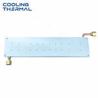 Plaque de refroidissement liquide sur mesure usinée CNC, de précision, pour refroidissement par eau