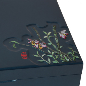 Caja de Regalo Dendrobium Officinale con Relieve 3D, Empaque para Productos de Salud, Set de Regalo Universal en Azul, Verde y Rojo - Product Image 3