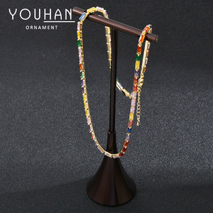 Collar Deportivo de Cobre Genuino Chapado en Oro con Circonitas, el Más Vendido en <span class=keywords><strong>Wish</strong></span>, para Mujer, Estilo Atrevido - Product Image 2