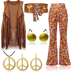 sexy hippie clothes Amazon.com: Juliesart Hippie Costume Women,60s 70s Outfits,Pants,Glasses,  Floral Flower Crown Headbands,Fringe Vest,Earrings,Necklace Halloween  (Multicolored, M) : Clothing, Shoes & Jewelry main image 1