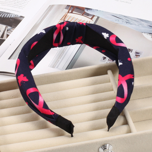 Diademas Twinfree para el cáncer de mama, <span class=keywords><strong>cinta</strong></span> rosa, Aro para el <span class=keywords><strong>pelo</strong></span> anudado ancho, Entrenamiento para mujeres, deportes, Yoga, correr, <span class=keywords><strong>tenis</strong></span>, HYC631-7 - Product Image 5