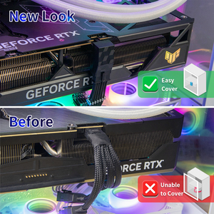 Qingsea Carte d'extension PCIe 5 GEN5 à 90 degrés avec câble en cuivre, <span class=keywords><strong>adaptateur</strong></span> d'angle pour ordinateur <span class=keywords><strong>12VHPWR</strong></span>, large gamme de couleurs 120% sRGB, en stock - Product Image 3