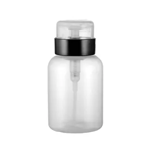 MLJ-301 Hochwertiger Großhandels profi ohne Verschmutzung Verschiedene Arten Bunte Pump flasche Nagellack entferner flasche