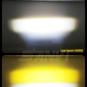 Motorcycle Led Headlight S03 White Yellow Dual Color with 3 Fish Eye LED Lens 40w 6000k Auto Lights Fog Warn Turn LED Lamp - Product Image 5