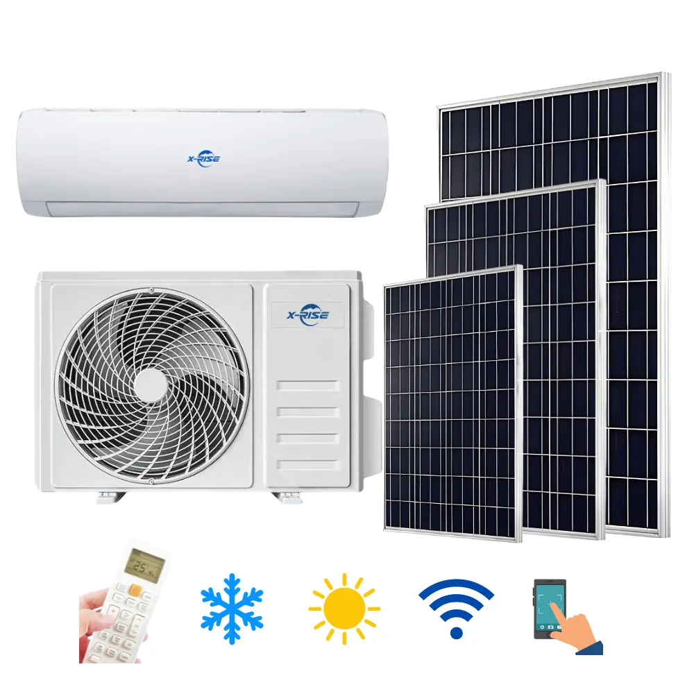 Aire acondicionado solar híbrido AC/DC en variantes 9000BTU 12000BTU 18000BTU 24000BTU