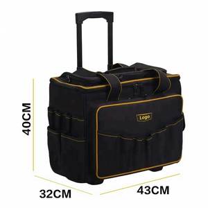 Sac à outils pour électriciens en polyester durable de haute qualité, résistant à l'eau, 1200D, personnalisé en usine, avec roulettes - Product Image 2
