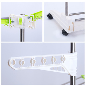 Étagère à vêtements, ligne à <span class=keywords><strong>linge</strong></span> d'intérieur et longue, suspension, porte-vêtement - Product Image 4