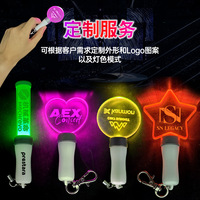 Barra Fluorescente Mini, Llavero Acrílico con 15 Colores Cambiantes, Modos Luminosos Intermitentes, Luz de Mano para Conciertos