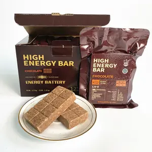 Caixa de embalagem de biscoitos de chocolate contina coco em pó barra de alta energia