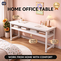 Bureau d'ordinateur moderne au design épuré, table d'étude à domicile, bureau d'écriture de qualité commerciale, mobilier de poste de travail