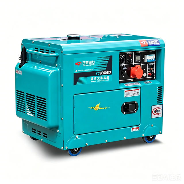 Silent Type Diesel Generator Set 5Kw 5Kva 5000W Three-phase Silent Diesel Engine Copper Coil Engine Core Small Diesel Generator