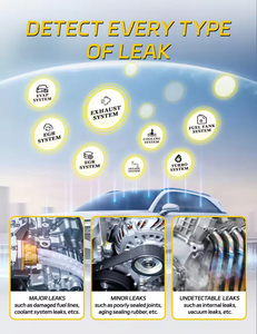 SD302 solary เครื่องตรวจจับการรั่วไหลของควันรถยนต์12V เครื่องวิเคราะห์เครื่องยนต์ - Product Image 4