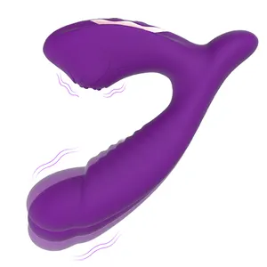 Venta completa <span class=keywords><strong>sexual</strong></span> sex shop dildos adultos vibrador 2 en 1 estímulo clítoris vagina masturbación juguetes sexuales para mujer - Product Image 1