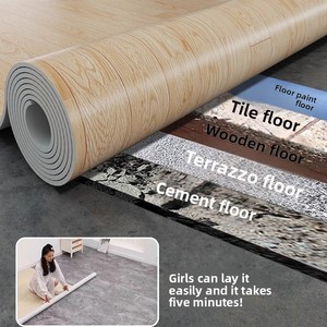 Pegatinas de PVC para suelo, lámina para suelo de cemento, colchoneta autoadhesiva para suelo, suelo engrosado resistente al desgaste - Product Image 2