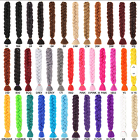 Échantillon Gratuit - Extensions de Cheveux Tresses Jumbo Synthétiques Yaki Douces et Légères, Bouclées Afro Longues pour Crochet - 165g - Meilleures Ventes