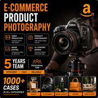 Service professionnel de photographie de produits AMZ, prise de vue et vidéographie pour le e-commerce Shopify par de vrais photographes