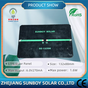 Sunboy <span class=keywords><strong>6V</strong></span> Mini <span class=keywords><strong>Solar</strong></span> panel Kleine Größe 1,6 W ETFE Solarmodul Preis Hergestellt in China für <span class=keywords><strong>Solar</strong></span> ladegerät mit PERC-Typ - Product Image 4