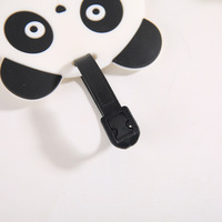 Étiquette de bagage créative en forme de panda pour carte d'embarquement de voyage