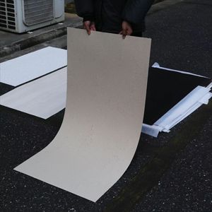Justone - Pierre souple de luxe pour murs extérieurs - <span class=keywords><strong>Travertin</strong></span> flexible imperméable - 200x300mm - Résistant à l'usure - Isolation thermique - Product Image 1