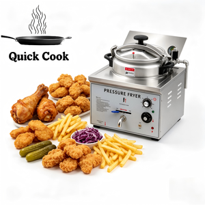 Freidora Eléctrica <span class=keywords><strong>de</strong></span> Pollo a Presión <span class=keywords><strong>de</strong></span> Gran Capacidad, 16/22l, Venta <span class=keywords><strong>de</strong></span> Fábrica en China, Freidora <span class=keywords><strong>de</strong></span> Sobremesa Nueva y Económica - Product Image 1
