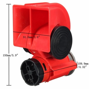 Sirena de Aire Compacta de Doble Tono y 12V, <span class=keywords><strong>Trompeta</strong></span> Eléctrica de 2 Vías, Bomba de Material ABS, Nivel de Sonido de 105dB-120dB, Bobina de Cobre Puro para Automóviles - Product Image 5