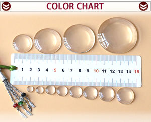 Cuentas de Vidrio Transparente Redondas y Planas ZHB de 6-50 mm, Cuentas de Vidrio Lisas para Hacer Joyas, Cuentas de Cristal para Hacer Collares - Product Image 6