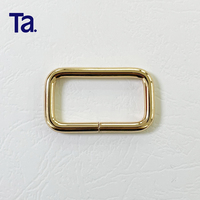 Aksesoris Tas Tangan Cincin Persegi Logam Berkualitas Tinggi TANAI Tebal 4.8mm, Ring Persegi, Gesper untuk Tas Tangan