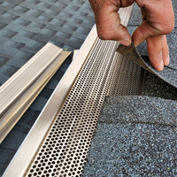 Promotion : Filtre de toit en aluminium pour gouttière, protection contre l'eau de pluie, maille perforée expansée, pliage et découpe sur mesure pour la construction