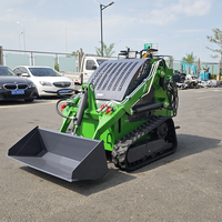 Euro 5 EPA KOOP Diesel Skid Steer Mini Track Skid Steer 400KG con tagliaerba