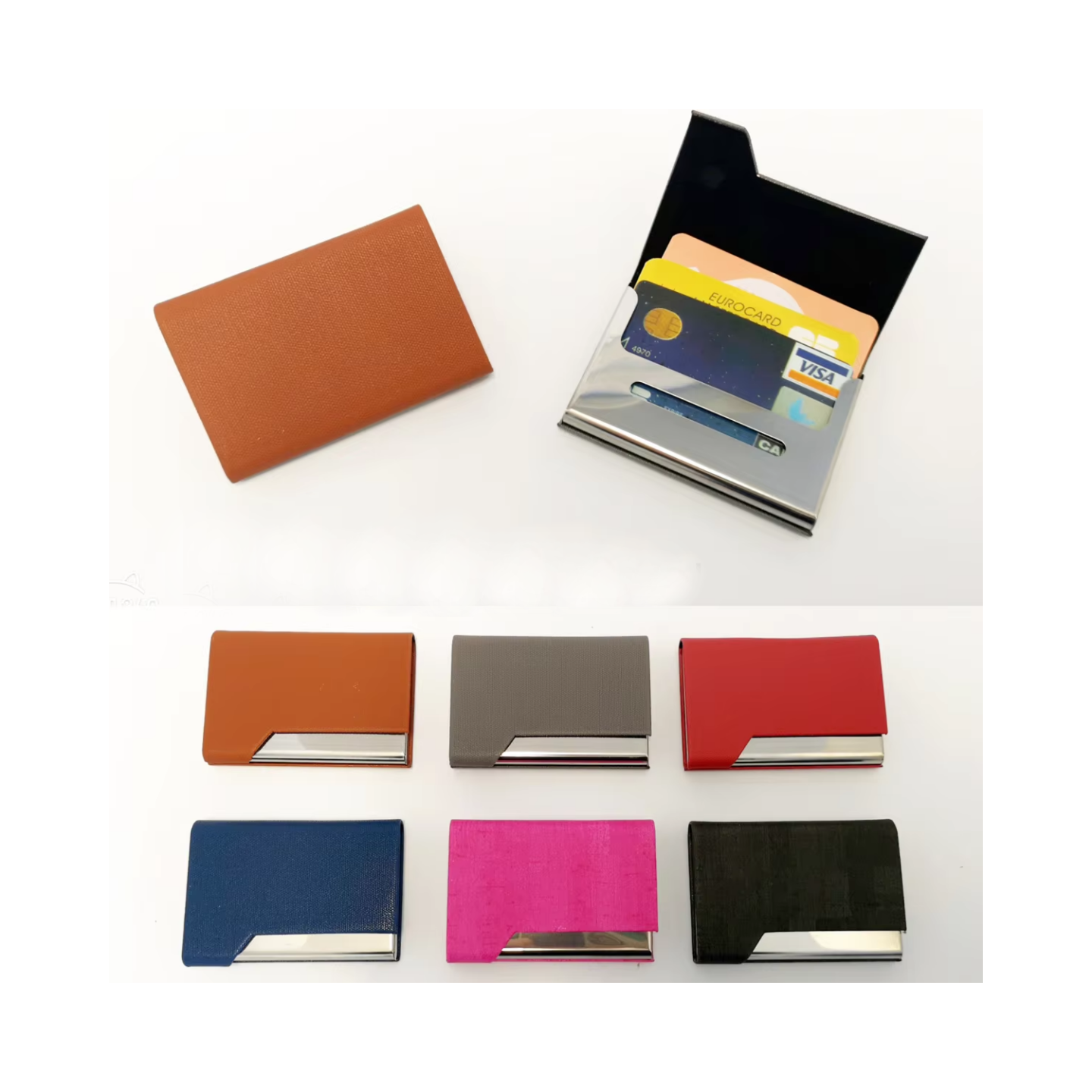 Bleu, Gris, Marron, Noir, Rose, Rouge