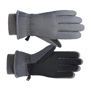 Gants de snowboard et de ski avec poignets élastiques, paume intégrale en cuir antidérapant, manchette côtelée – Équipement de sport d'hiver en gros - Product Image 5