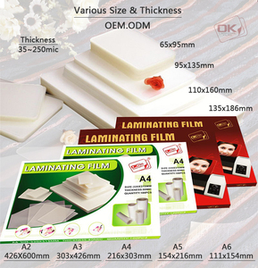 Film de plastification thermique brillant PET 125 microns format A3 personnalisé <span class=keywords><strong>en</strong></span> <span class=keywords><strong>gros</strong></span> <span class=keywords><strong>pour</strong></span> usage bureautique et scolaire - Product Image 3