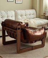 Fauteuil inclinable en bois de luxe moderne canapé-chaise imperméable pour meubles de salon whisky loisirs style
