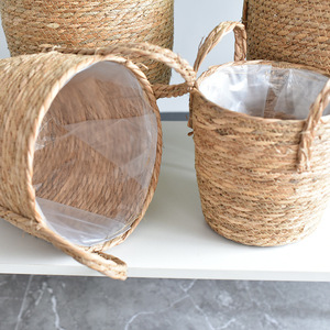 Gran oferta, maceta nórdica de paja de gran tamaño, cesta de flores para plantas verdes en maceta Extra grande, cesta para plantas, suelo tejido, bonsái para interiores - Product Image 5