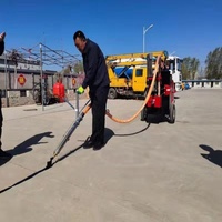 Machine de scellement des fissures d'asphalte pour remorque tractée 100L 500L, équipement de remplissage des joints de chaussée, machine de scellement au bitume