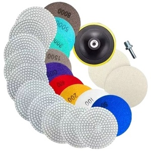 Tampons de polissage à l'eau JXY65 en diamant, grain extra fin, pour le polissage automobile, le béton et la pierre - Finition par meulage humide haute efficacité - Product Image 4