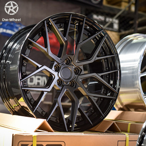 Jantes forgées usinées à face usinée, couleur bronze canon, de performance modifiée DW, 19, 20, 21, 22 pouces, compatibles avec Audi <span class=keywords><strong>RS</strong></span>, <span class=keywords><strong>BMW</strong></span> M, AMG, style concave profond - Product Image 3