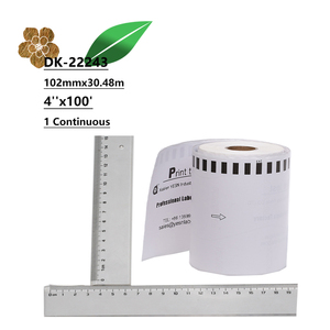 Máquina de Impressão de Etiquetas por Atacado, Papel Adesivo Térmico, Etiquetas de Código de Barras Brother DK-22243, Adesivo Forte, Tipo Retangular, Branco - Product Image 4
