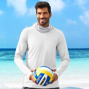 Chemises à capuche de protection solaire UPF 50 + pour hommes, chemises à capuche à manches longues, légères, SPF, chemises de pêche et de randonnée UV pour l'extérieur - Product Image 4