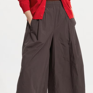 New Trendy Wholesale Women Wide <b>Leg</b> Pants High Quality Fabric Made Breathable Custom Made Women Loose Pants In Solid Color - Product Image 3