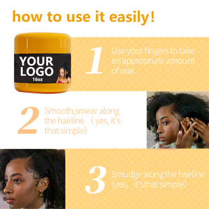 Nhà Máy Giá 16Oz Tỏa Sáng Và Loc Bện Gel Thêm Giữ Xoắn Cornrows Điều Hòa Mứt Gel Thêm Giữ Khóa N Gel - Product Image 2