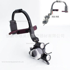 Lámpara de Cabeza Dental Vimel con Lupa Binocular 2.5X 3.5X Recargable para Examen Oral y Cirugía Estética - Product Image 3