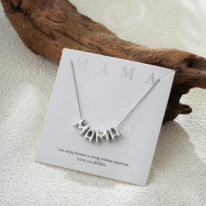 Giorno <span class=keywords><strong>della</strong></span> <span class=keywords><strong>mamma</strong></span> <span class=keywords><strong>collana</strong></span> in acciaio inox 18K placcato oro bolle lettere <span class=keywords><strong>regalo</strong></span> per <span class=keywords><strong>mamma</strong></span> - Product Image 6