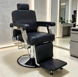 Sillones de Barbería Reclinables y Duraderos para Hombres, Modelo 2026, para Salón de Belleza Europeo - Product Image 1