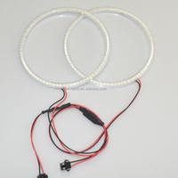Pièces de véhicule, systèmes d'éclairage automobile, autres accessoires d'éclairage automobile, anneaux halo 145 mm 12 V 3528 SMD, feux antibrouillard, yeux d'ange LED pour voiture