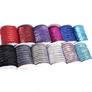 <span class=keywords><strong>Ruban</strong></span> métallique velours noir 1 pouce, très populaire, <span class=keywords><strong>ruban</strong></span> métallique brillant simple face coloré pour emballage cadeau - Product Image 4