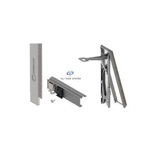 Support de toit coulissant de haute qualité pour rideau latéral de remorque avec poteau à rainure en V et rouleau – Kit complet pour rideau latéral de <span class=keywords><strong>camion</strong></span> - Product Image 4